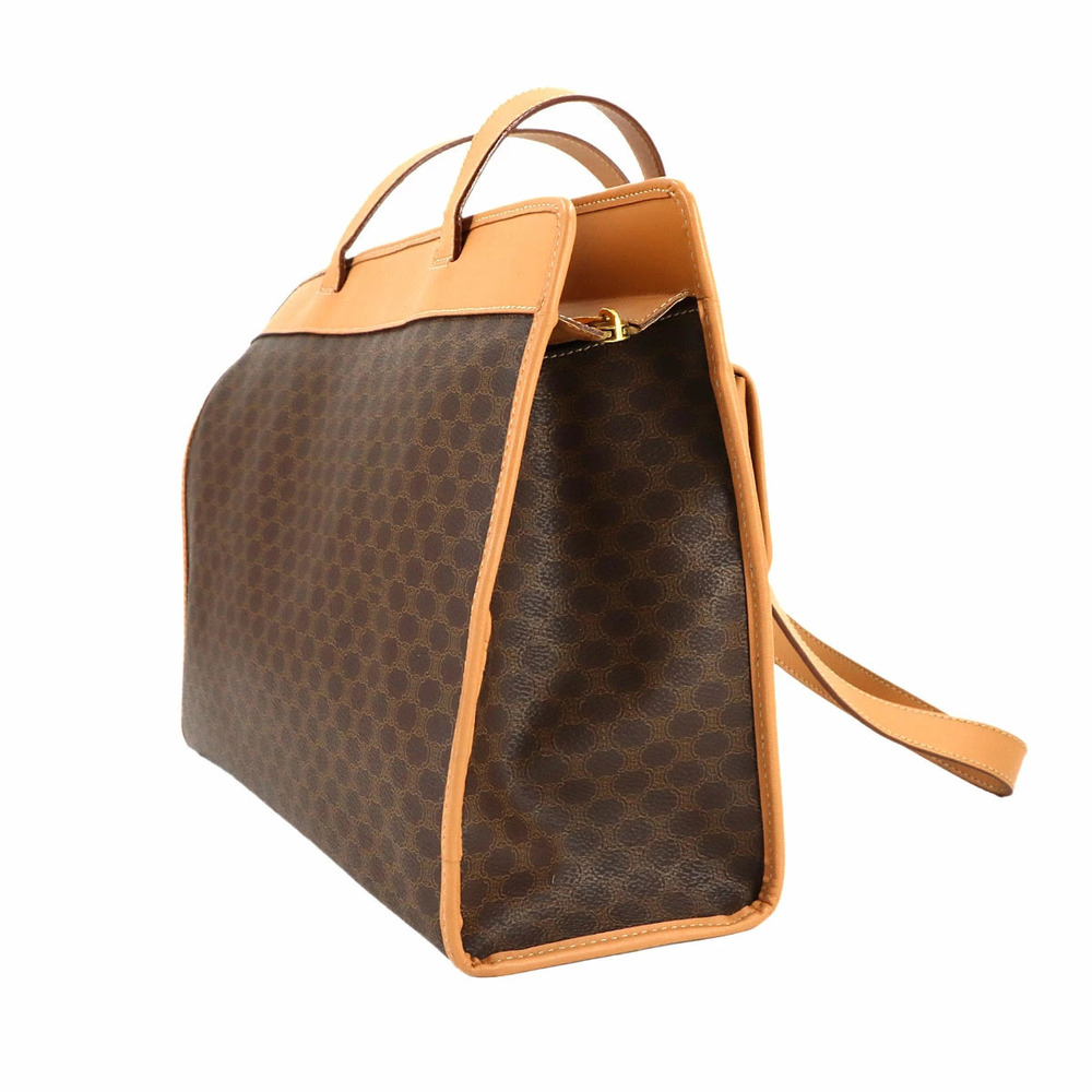 Celine Macadam Shoulder Bag Leather Brown - Picture 3 of 8